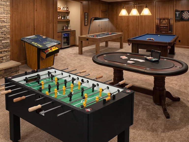 Variety of game tables