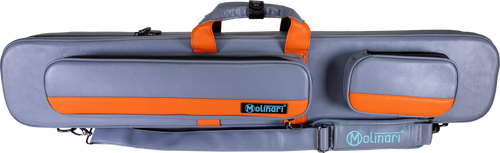 Molinari Retro Flat 3x6 Hard Case - Gray / Orange 2