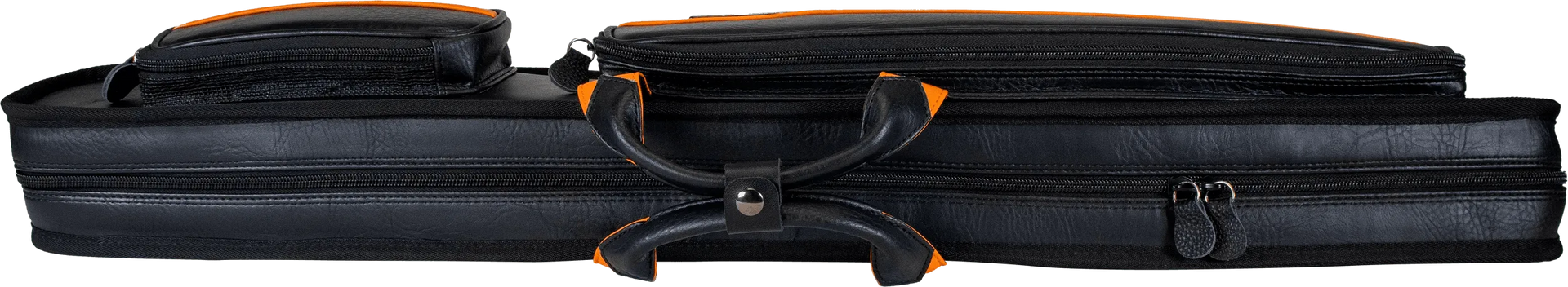 Molinari Classic Butterfly 2x4 Soft Cue Case - Black / Orange