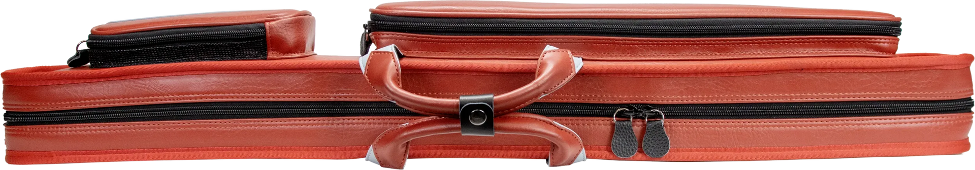 Molinari Classic Butterfly 2x4 Soft Cue Case - Brown / Light Blue