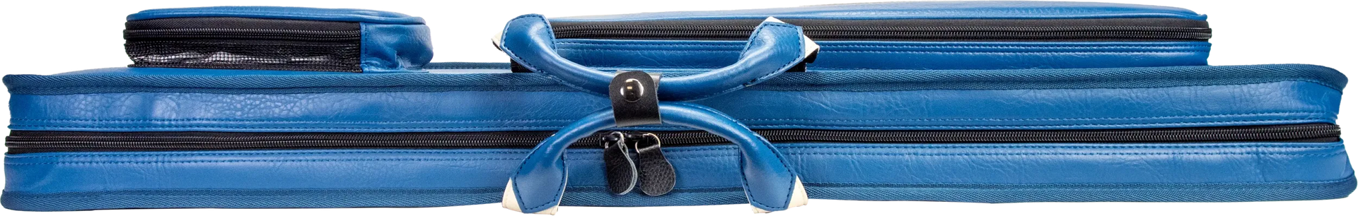 Molinari Classic Butterfly 3x6 Soft Cue Case - Blue / Biege