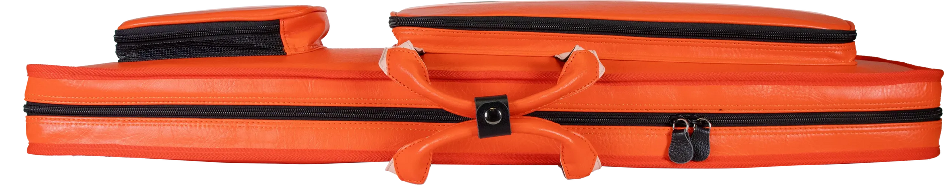 Molinari Classic Butterfly 3x6 Soft Cue Case - Orange / Light Pink