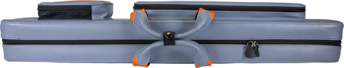 Molinari Retro Flat 3x6 Hard Case - Gray / Orange 4