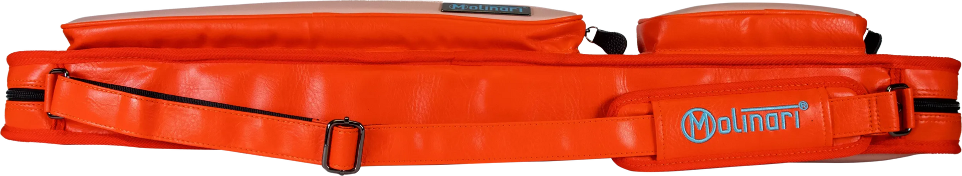 Molinari Classic Butterfly2x4 Soft Cue Case - Orange / Light Pink