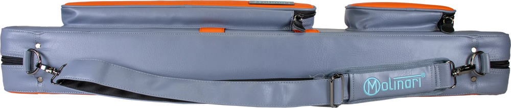 Molinari Retro Flat 3x6 Hard Case - Gray / Orange