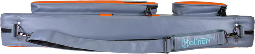 Molinari Retro Flat 3x6 Hard Case - Gray / Orange 5