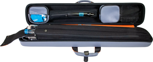 Molinari Retro Flat 3x6 Hard Case - Gray / Orange 8