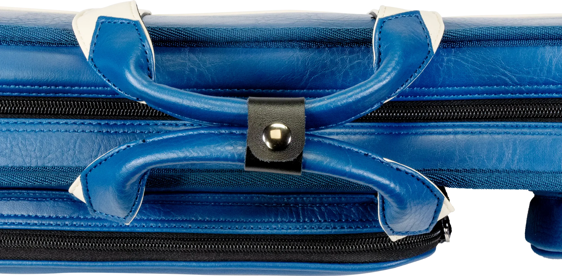 Molinari Classic Butterfly 2x4 Soft Cue Case - Blue / Beige