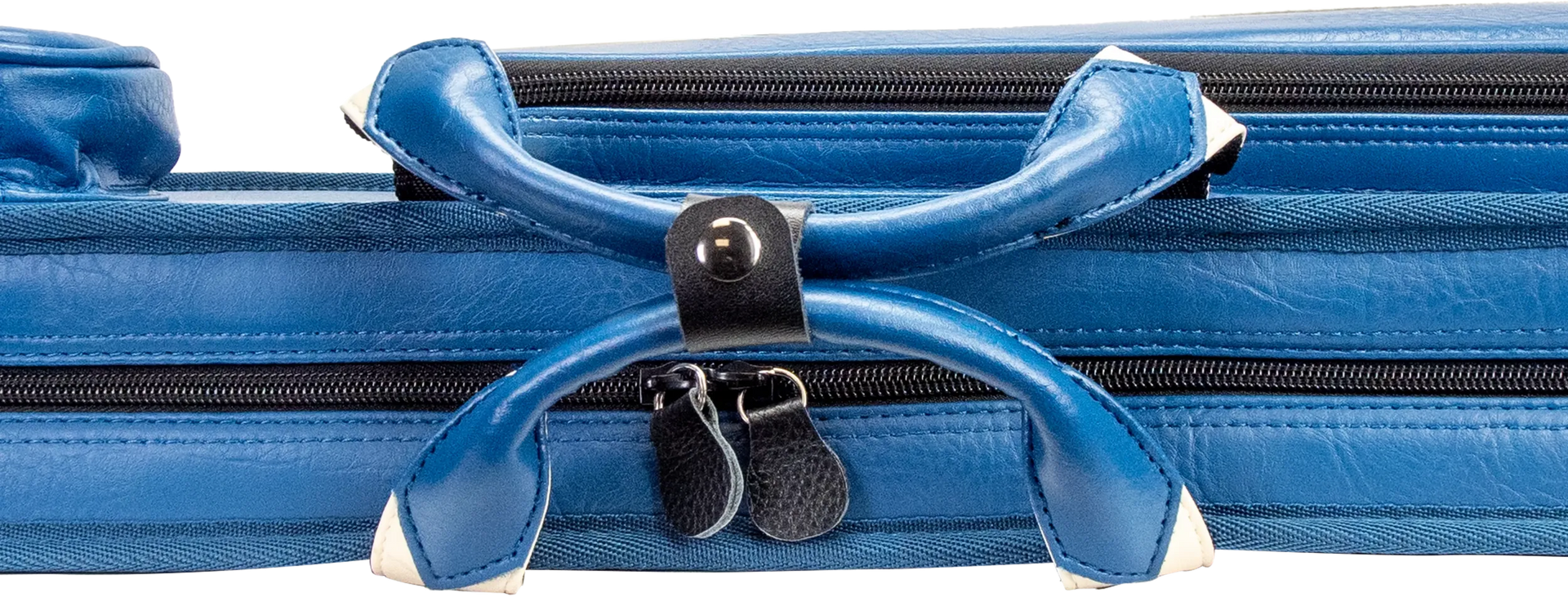 Molinari Classic Butterfly 3x6 Soft Cue Case - Blue / Biege