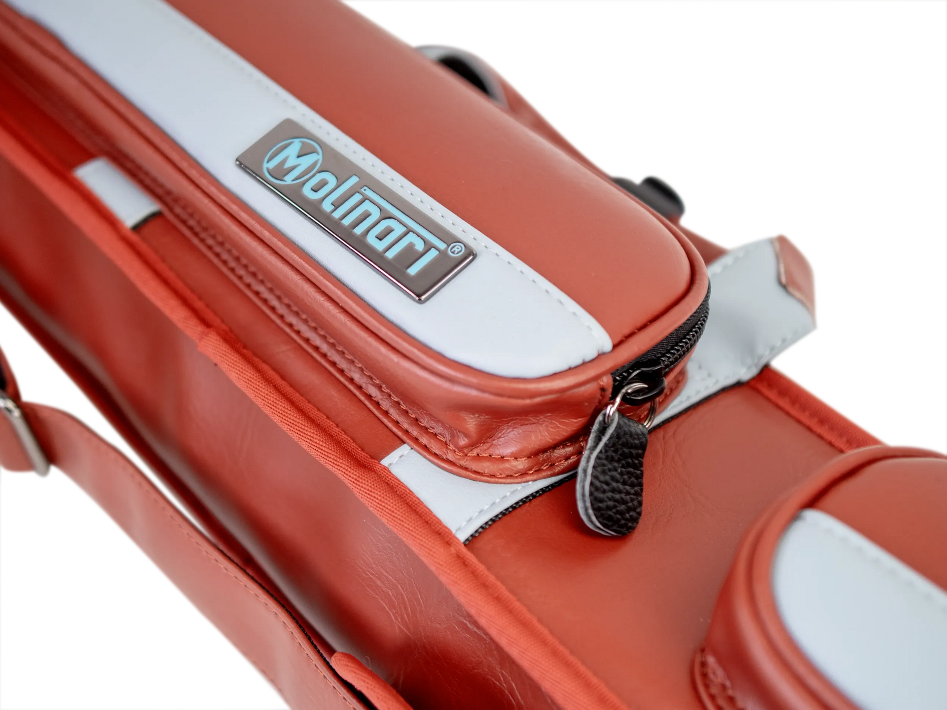 Molinari Classic Butterfly 2x4 Soft Cue Case - Brown / Light Blue
