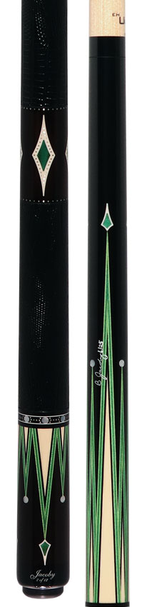 Jacoby Custom Raven Pool Cue - 0917-52LWGRN