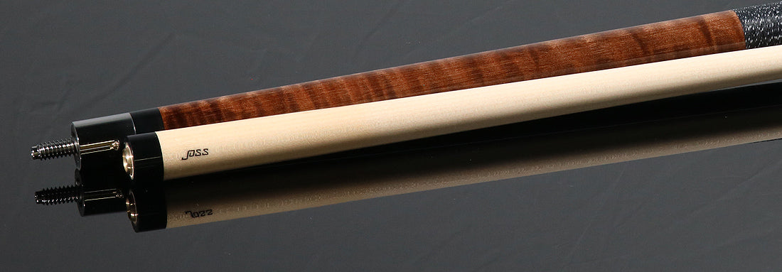 Joss Walnut-Stained Maple with Maple Diamond Inlays Pool Cue - JC20-123