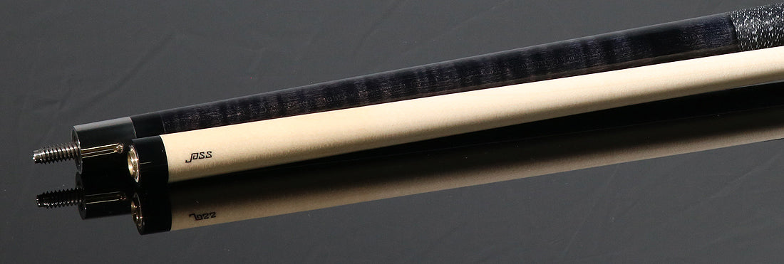 Joss Charcoal-Stained Maple with Maple Inlays Pool Cue - JC20-125