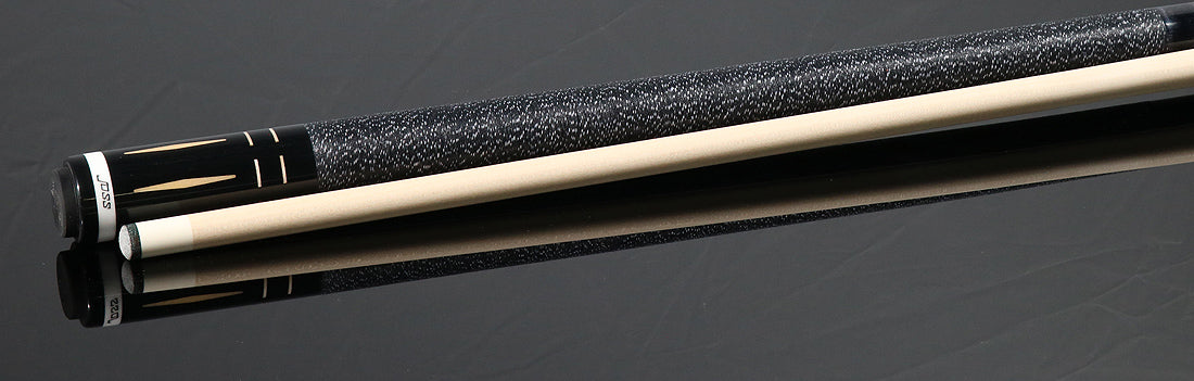 Joss Charcoal-Stained Maple with Maple Inlays Pool Cue - JC20-125