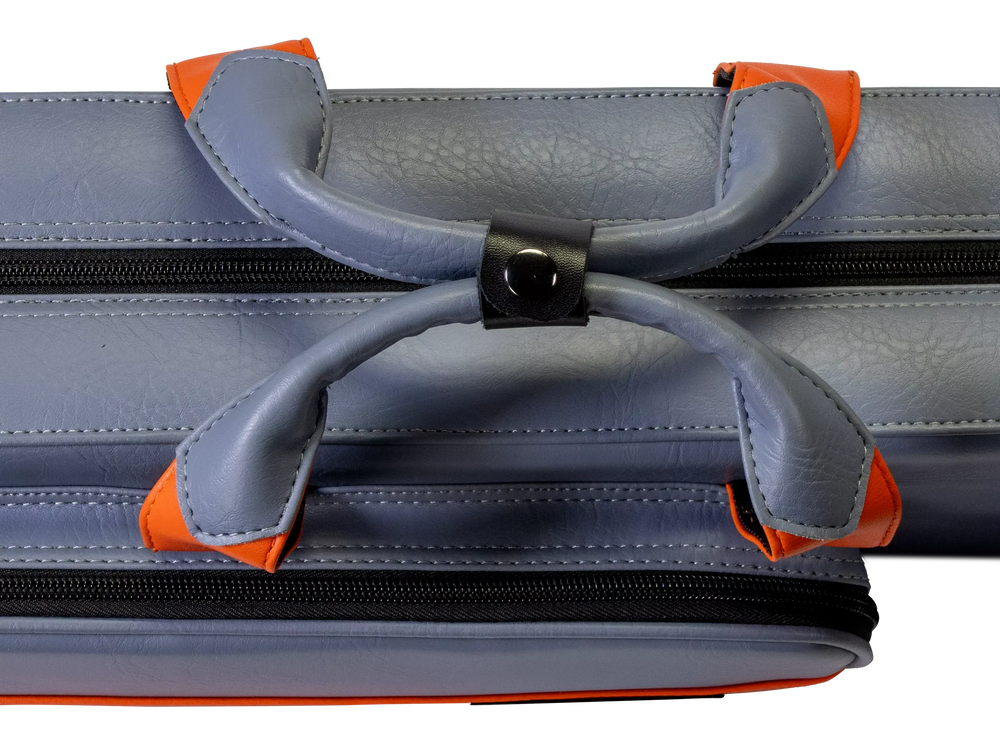 Molinari Retro Flat 3x6 Hard Case - Gray / Orange