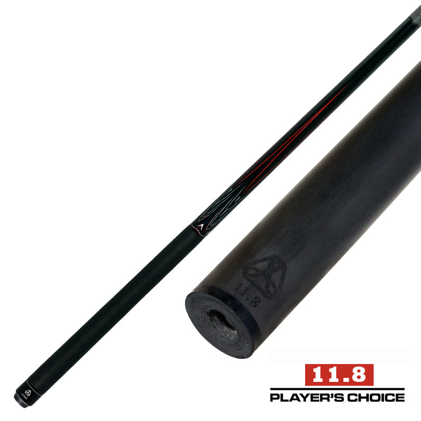 Linc LC103 Black with Red / Gray Graphic Cue & Carbon Fiber Shaft