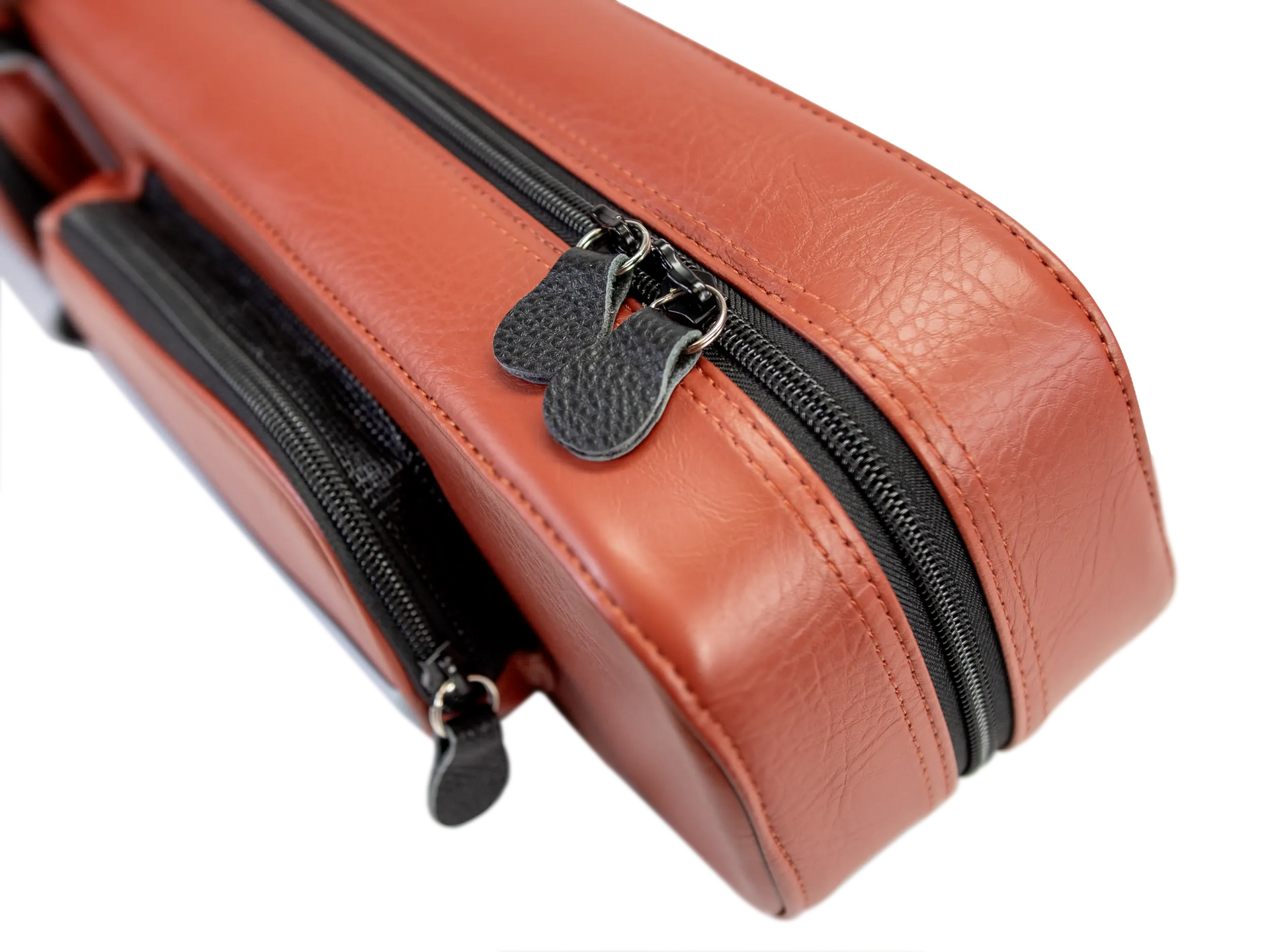 Molinari Flat Butterfly 2x4 Soft Cue Case - Brown / Light Blue