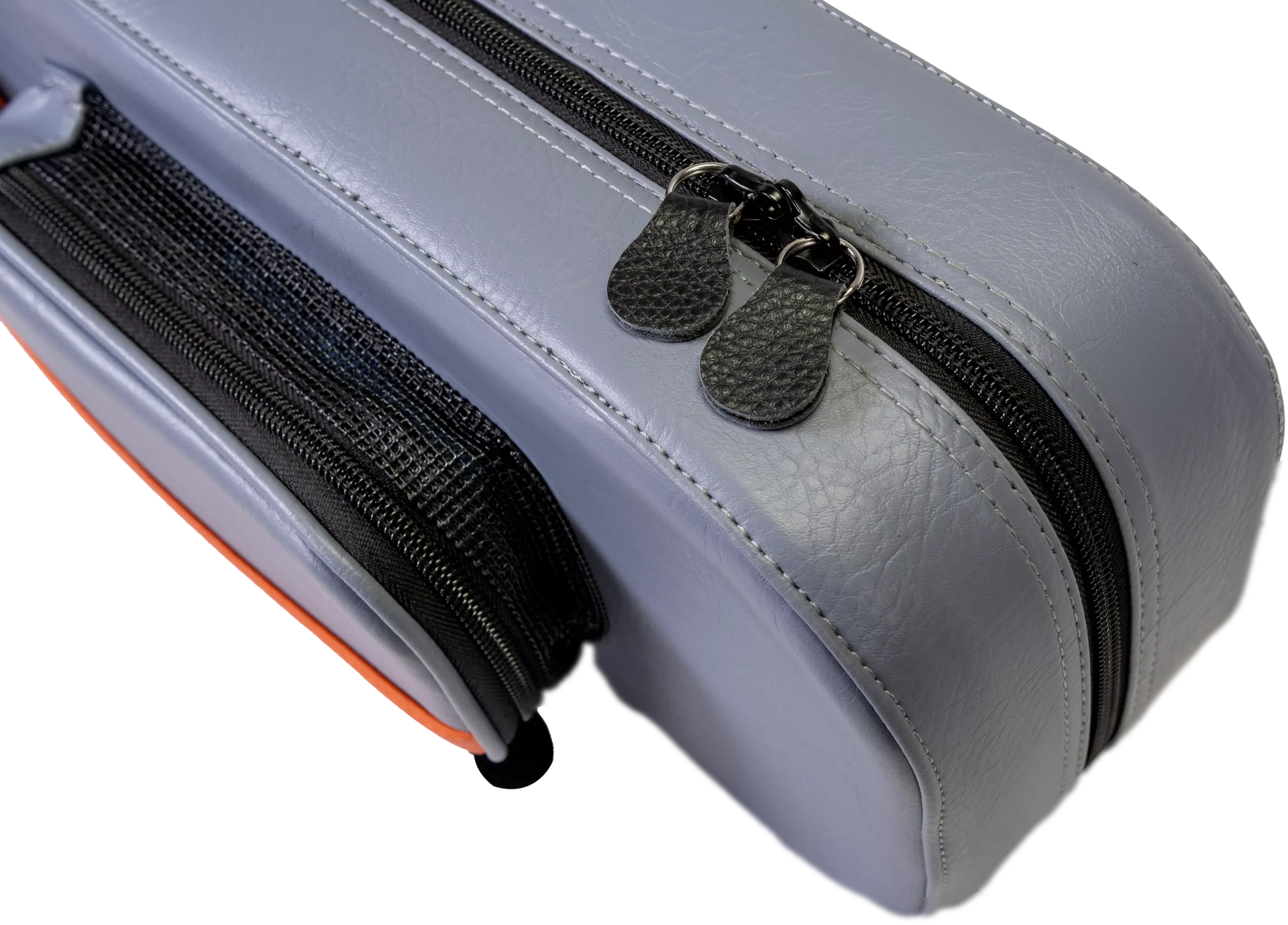 Molinari Flat Butterfly 3x6 Hard Cue Case - Gray / Orange
