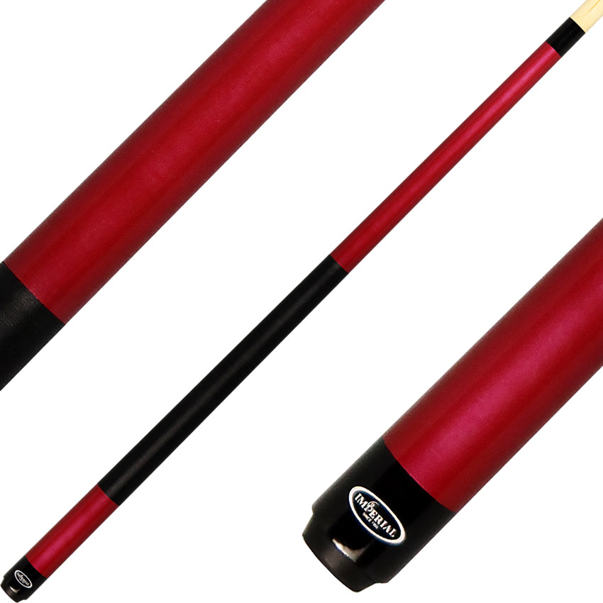 Imperial 13-754LW Vision Series Pool Cue - Red with Linen Wrap