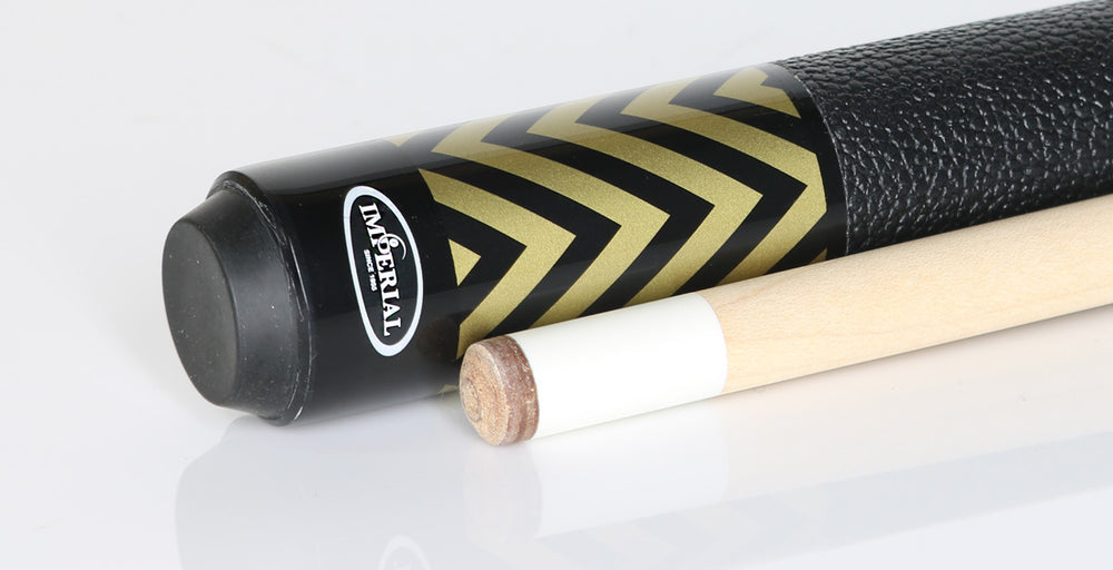 Imperial 13-793 Chevron Series Pool Cue - Gold with Leatherette Wrap