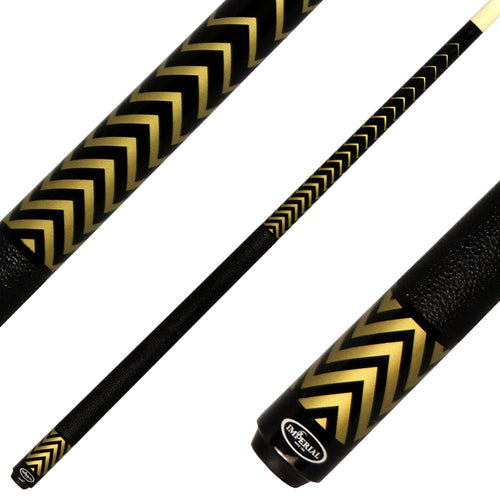 Imperial 13-793 Chevron Series Pool Cue - Gold with Leatherette Wrap 1
