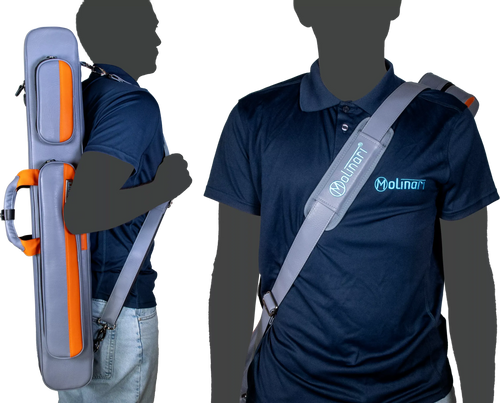 Molinari MCRFB2X4GYOR Flat Butterfly 2x4 Soft Case - Gray / Orange 16