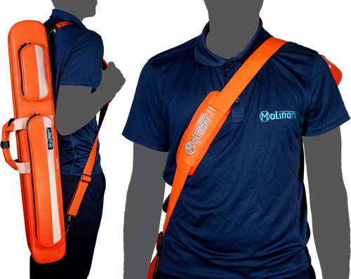 Molinari MCRFB2X4ORPK Flat Butterfly 2x4 Soft Case - Orange / Light Pink 16