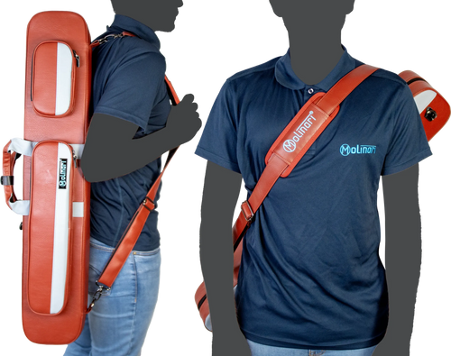 Molinari Retro Flat 3x6 Soft Case - Brown / Light Blue 16