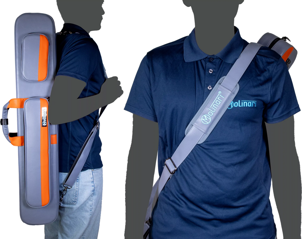 Molinari Retro Flat 3x6 Hard Case - Gray / Orange