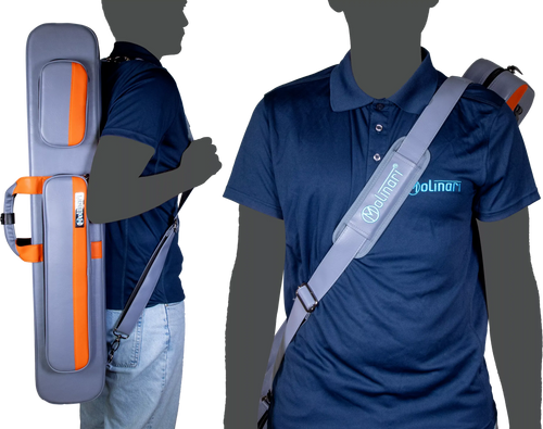 Molinari Retro Flat 3x6 Hard Case - Gray / Orange 16