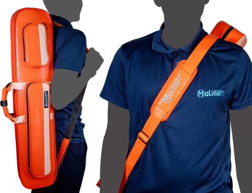 Molinari Retro Flat 3x6 Soft Case - Orange / Light Pink 16