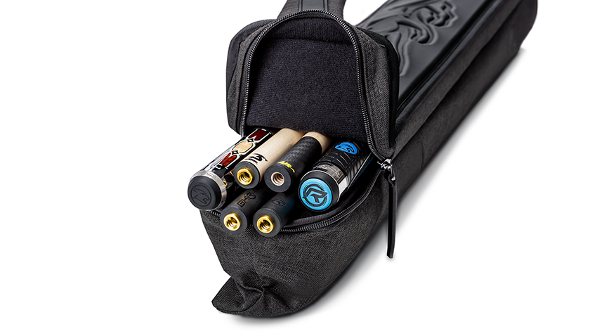 Predator Urbain Dark Gray Top Zip 2x4 Hard Pool Cue Case - PREU2X4DGRYH