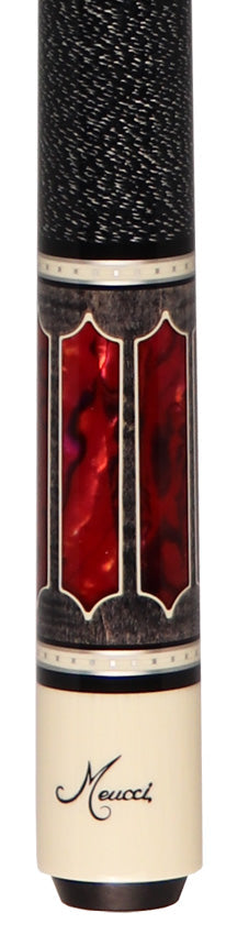 Meucci Century Series 2020GYRDBKWHC Pool Cue - Gray - Red Pearl - Black/White Wrap with Carbon Shaft 4