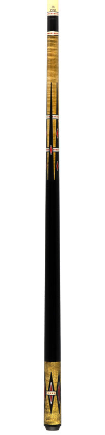 Meucci Century Series 2105NATNBBKP Pool Cue - 21st Century 5 Natural - No Bands - Black Wrap with Pro Shaft