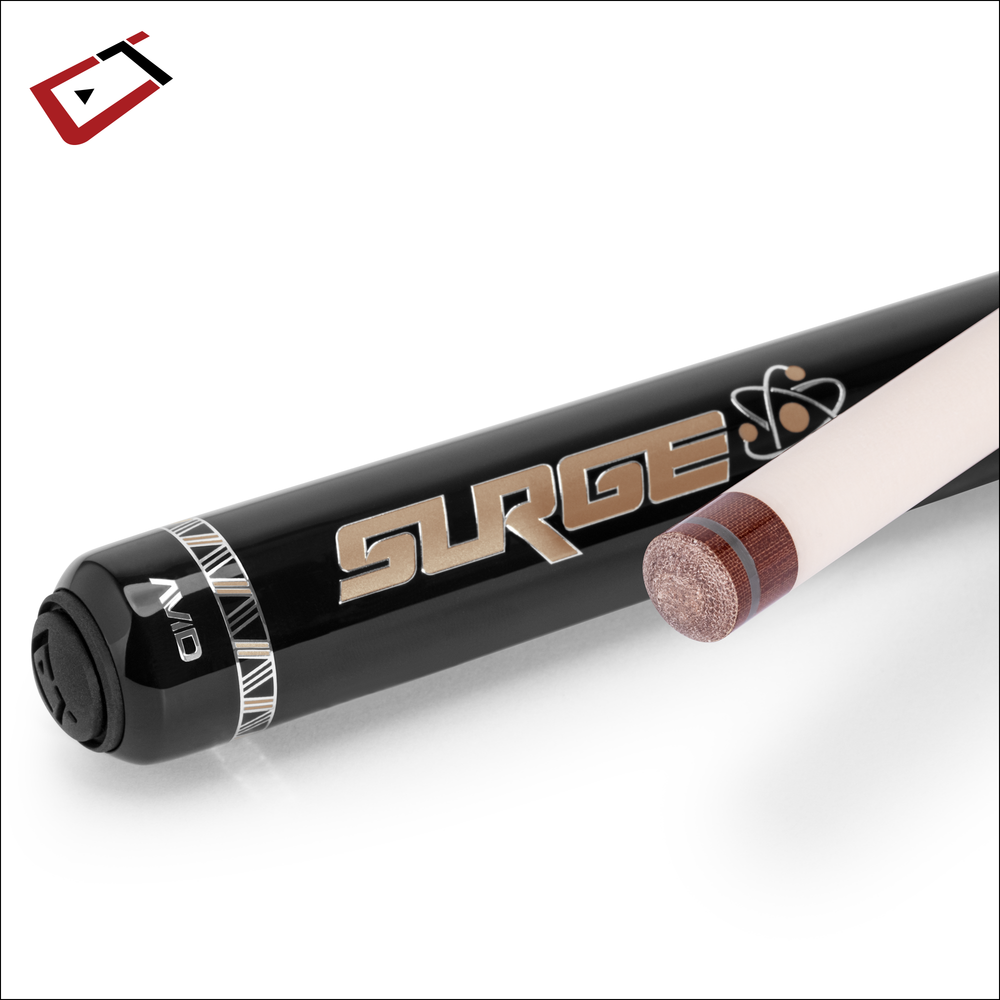 Cuetec AVID Surge Jump Cue - Black and Gold