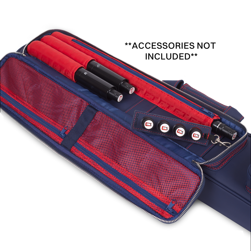 Cuetec 95-755 Pro Line 4x8 Soft Professional Pool Cue Case - Navy