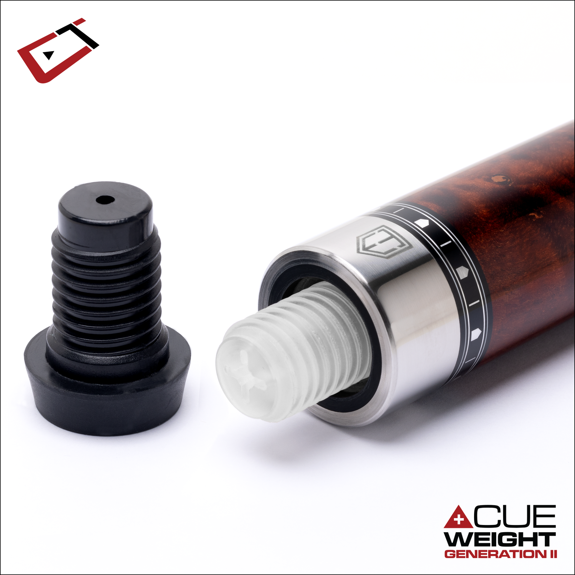 Cuetec 95-112NW Cynergy Truewood Mappa Burl 2 Play Cue - 12.5mm