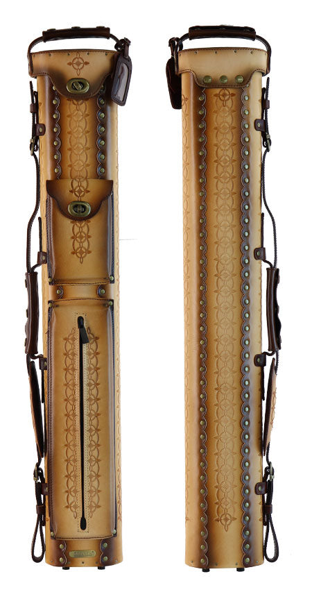 Instroke Saddle D05 Series 2x4 Hard Cue Case - Brown