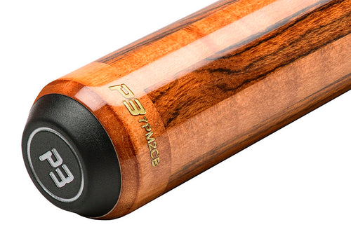 Predator P3 Aura Golden Curly Maple and Bocote No Wrap Pool Cue - Uni-loc 7
