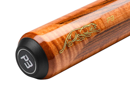 Predator P3 Aura Golden Curly Maple and Bocote No Wrap Pool Cue - Uni-loc 8