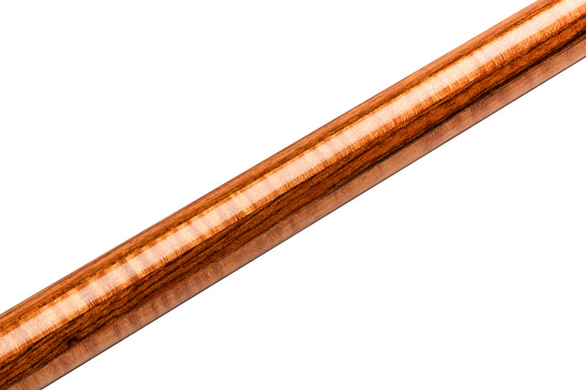 Predator P3 Aura Golden Curly Maple and Bocote Pool Cue with Luxe Leather Wrap - Uniloc