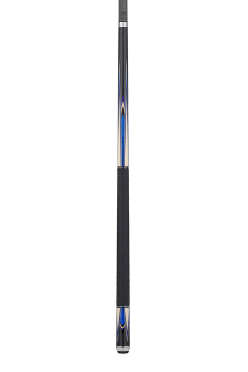 Predator Sang Lee 2-3 Black with Blue / Maple / Ebon / Purple / Ivorine Butterfly Points Limited Edition Pool Cue - Radial with Luxe Leather Wrap 11