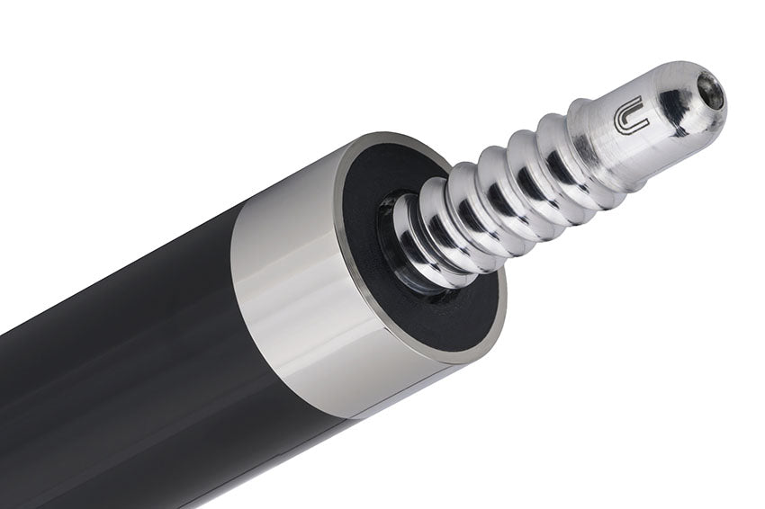 Predator Sang Lee 2-3 Black with Blue / Maple / Ebon / Purple / Ivorine Butterfly Points Limited Edition Pool Cue - Radial with Luxe Leather Wrap