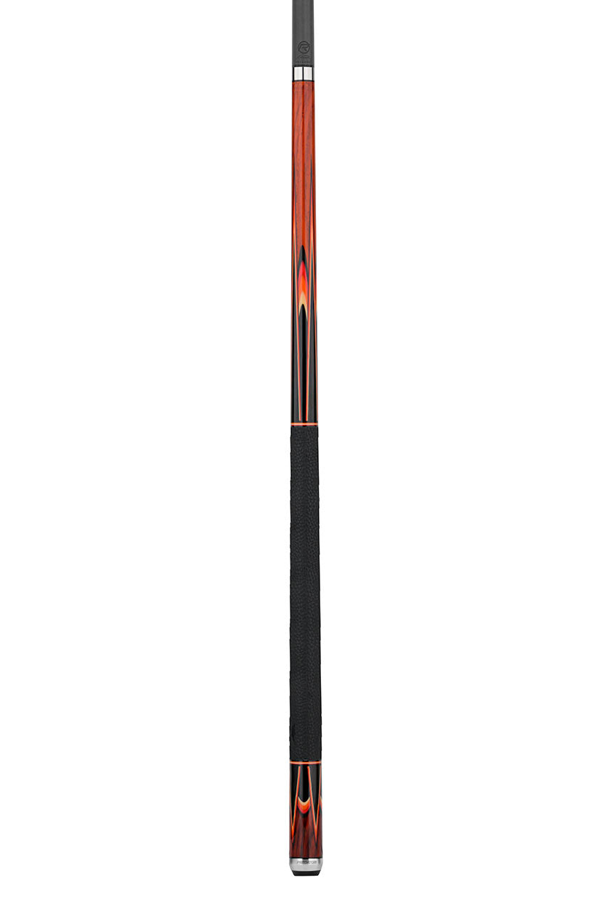 Predator Sang Lee 2-4 Cocobolo with Black / Red / Orange / Maple / Ebony Butterfly Points Limited Edition Pool Cue - Radial with Luxe Leather Wrap