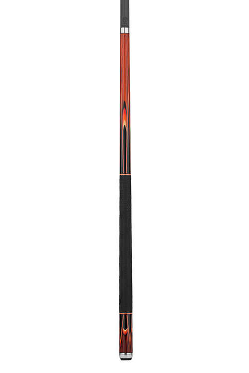 Predator Sang Lee 2-4 Cocobolo with Black / Red / Orange / Maple / Ebony Butterfly Points Limited Edition Pool Cue - Radial with Luxe Leather Wrap 10