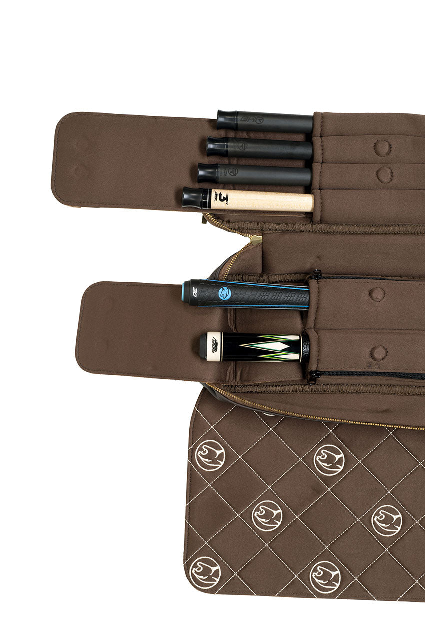 Predator Limited Edition Legacy 2x4 Soft Pool Cue Case - Dark Brown