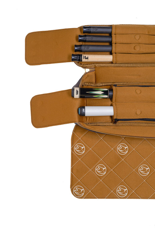 Predator Limited Edition Legacy 2x4 Soft Pool Cue Case - Light Brown 12