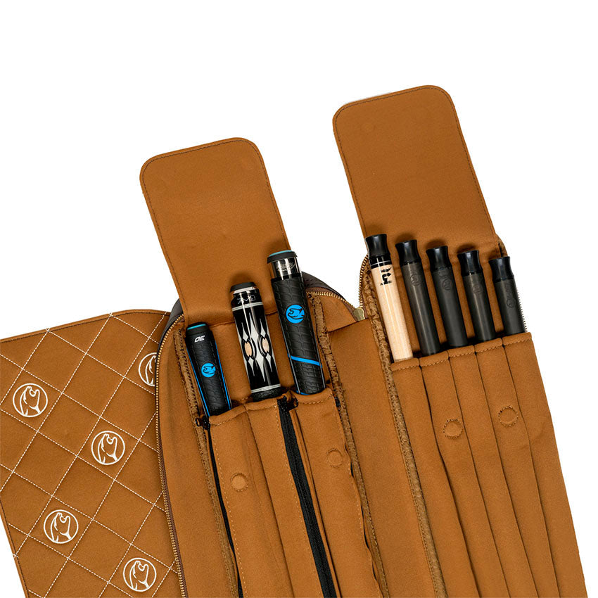 Predator Limited Edition Legacy 3x5 Soft Pool Cue Case - Light Brown