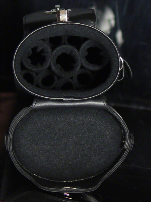 Instroke Vinyl Cowboy Series 3x7 Pool Cue Case - Black/Burgundy 6