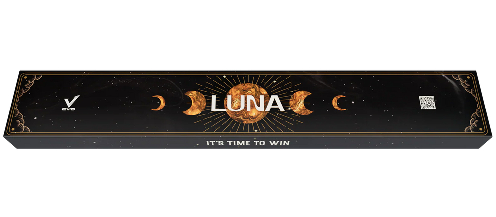 EVO Luna Golden Crest Leather Wrap Pool Cue Maxbing Edition